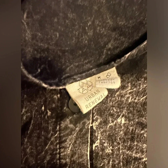 Urban Outfitters Urban Renewal black distressed sleeveless dress size M - Picture 6 of 7